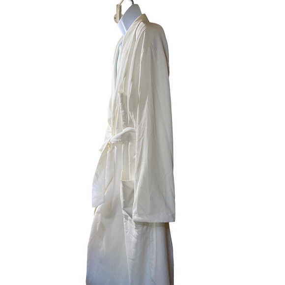 Cypress Hotel Spa White Terry Cloth Lined Robe Size OSFA Pockets Belt Mens - Picture 3 of 6
